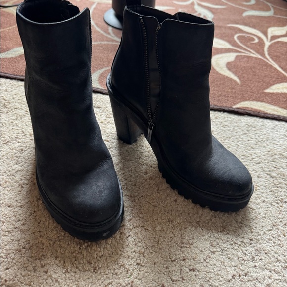 Dr. Martens Black Magdalena Chunky Sole Boots - Picture 2 of 7